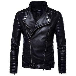 Biker Punk Style Leather Jacket